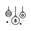 christmas flowers icon