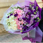 WhitePink and Purple Bouquet